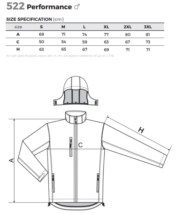522 size